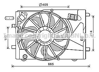 Opel Radyatör Fan Motoru Mokka X 1.6 A16Xer B16Xer 3 Fişli-Wınpower- Wınpower