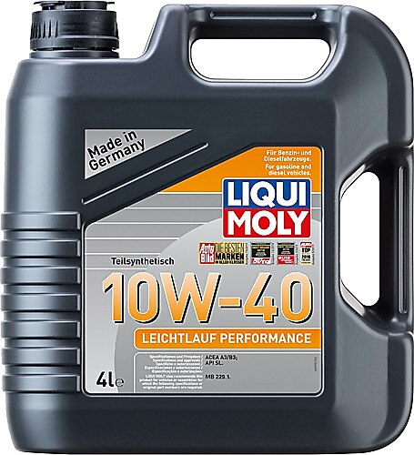 Motor Yağı 10W40 Lıquı Moly Leıchtflauf Performance 4 Litre Lıquı Moly