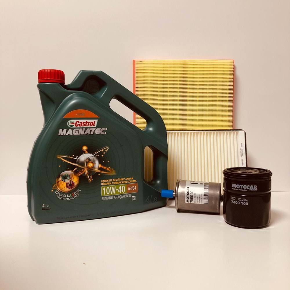 OPEL Astra F 1.7 1992 - 1998 Arası Dizel Bakım Set Castrol 10W40 Yağ Motocar Filtre