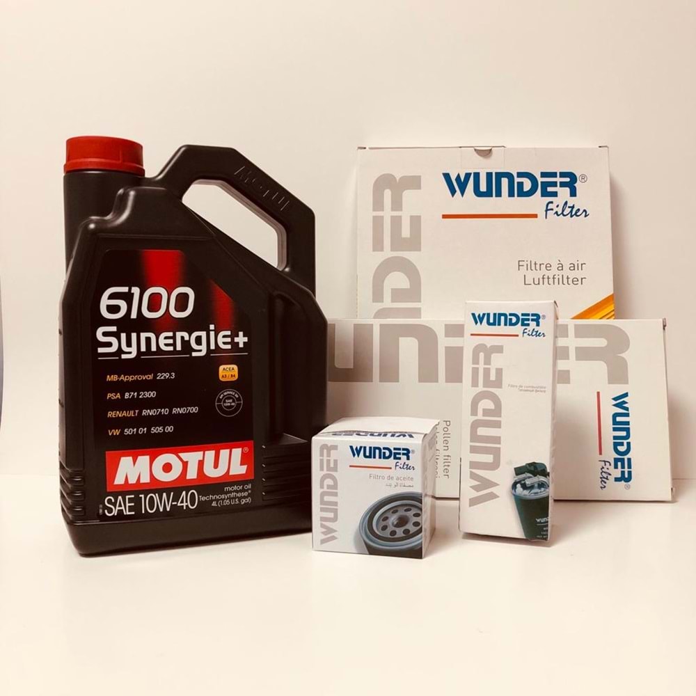 OPEL Astra G 1.4 1998 - 2010 Arası Benzinli Bakım Set Motul 10W40 Yağ Wunder Filtre