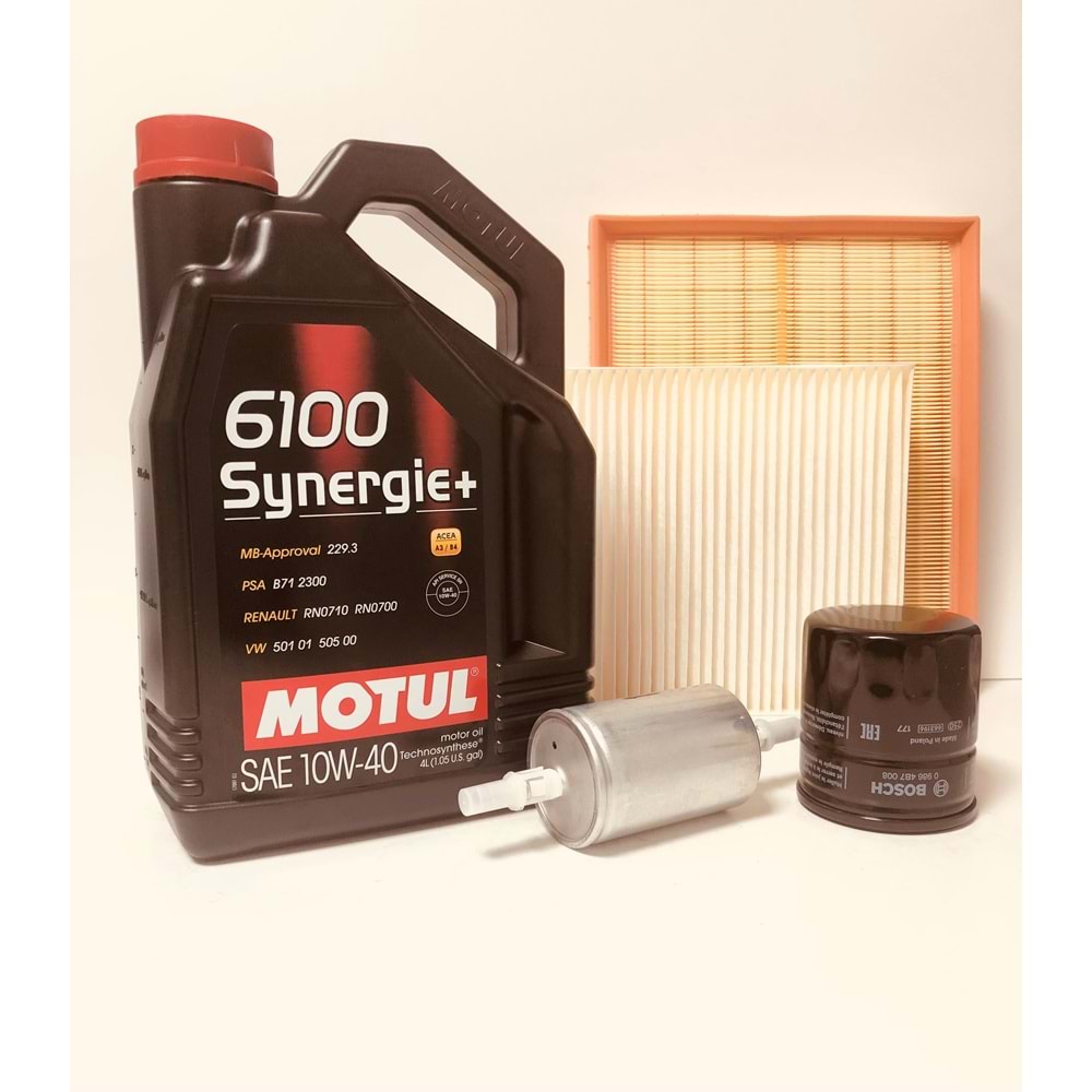OPEL Astra G 1.6 1998 - 2010 Arası Benzinli Bakım Set Motul 10W40 Yağ Bosch Filtre