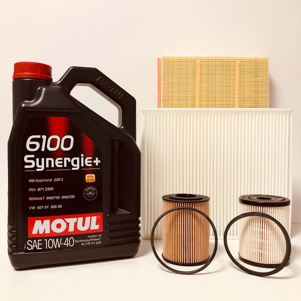 OPEL Astra G 1.7 1998 - 2010 Arası Dizel Bakım Set Motul 10W40 Yağ Mann Filtre