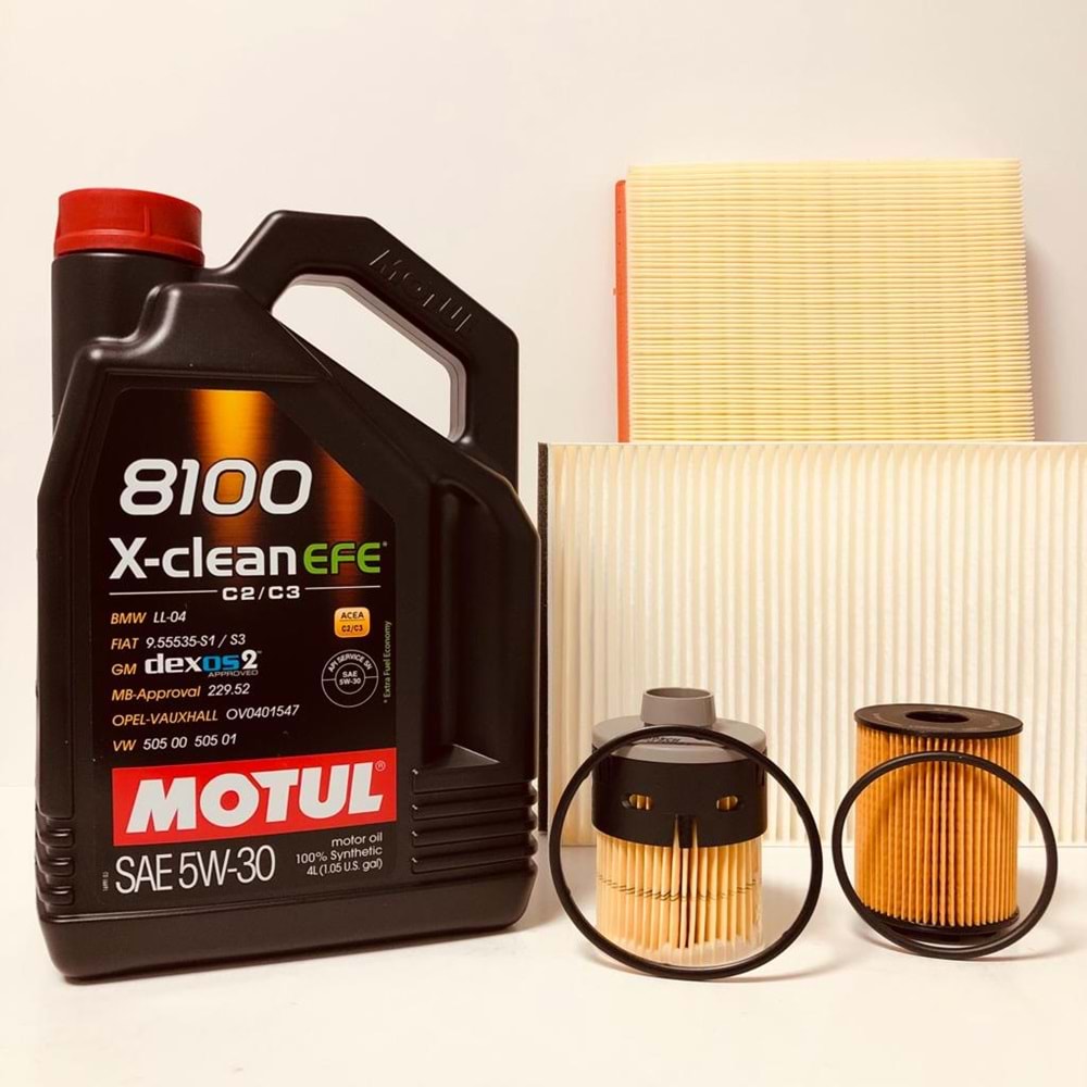 OPEL Astra H 1.3 2004 - 2014 Arası Dizel Bakım Set Motul 5W30 Yağ Bosch Filtre