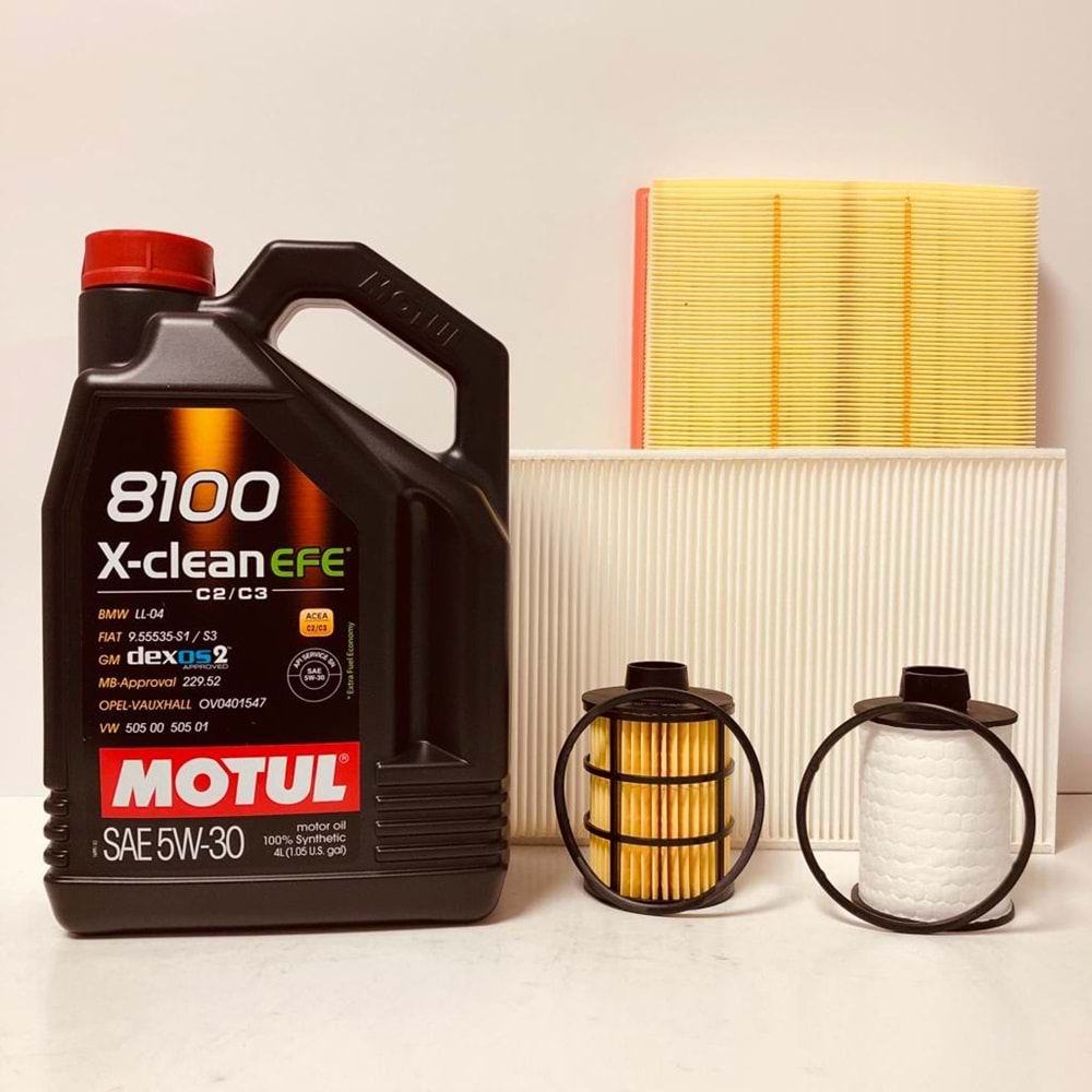 OPEL Astra H 1.3 2004 - 2014 Arası Dizel Bakım Set Motul 5W30 Yağ Filtron Filtre