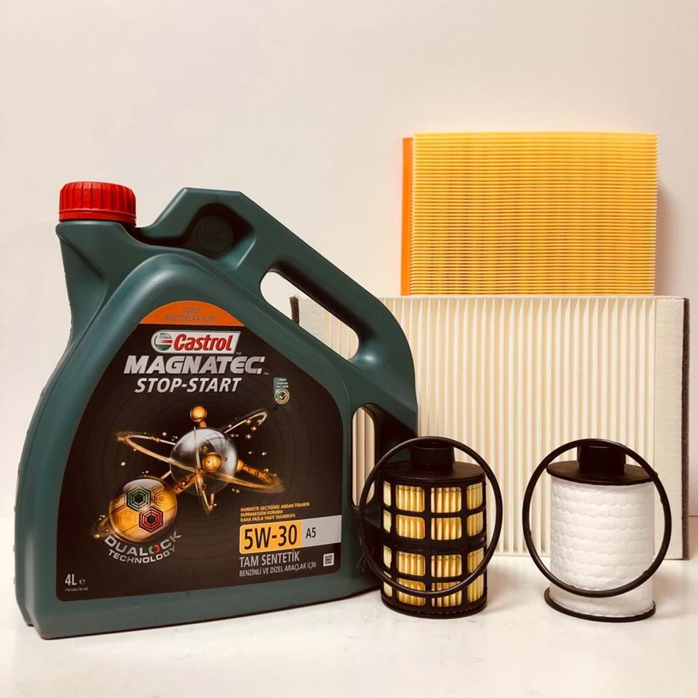 OPEL Astra H 1.3 2004 - 2014 Arası Dizel Bakım Set Castrol 5W30 Yağ Wunder Filtre