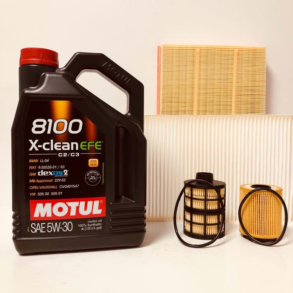OPEL Astra H 1.4 2004 - 2014 Arası Benzin Bakım Set Motul 5W30 Yağ Mann Filtre