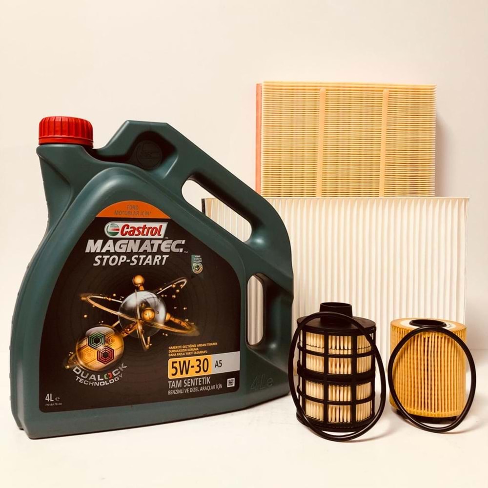 OPEL Astra H 1.4 2004 - 2014 Arası Benzin Bakım Set Castrol 5W30 Yağ Mann Filtre