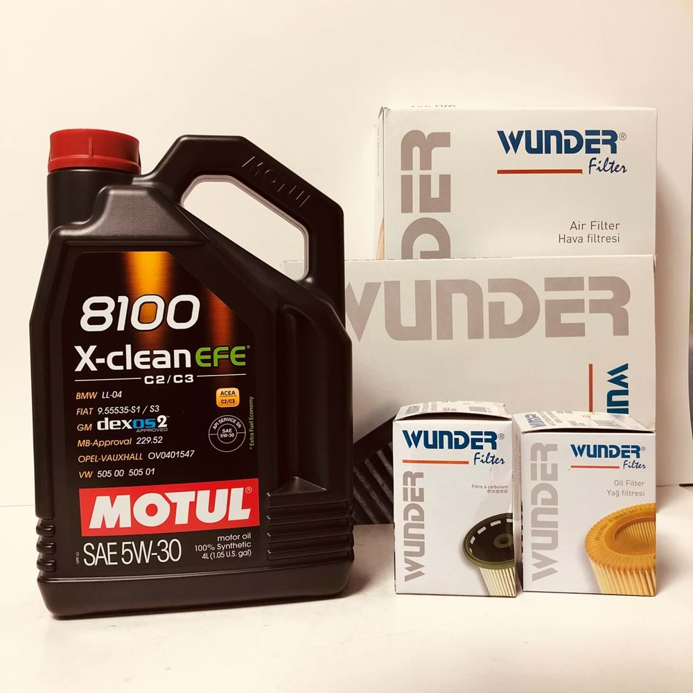 OPEL Astra H 1.7 2004 - 2014 Arası Dizel Bakım Set Motul 5W30 Yağ Wunder Filtre