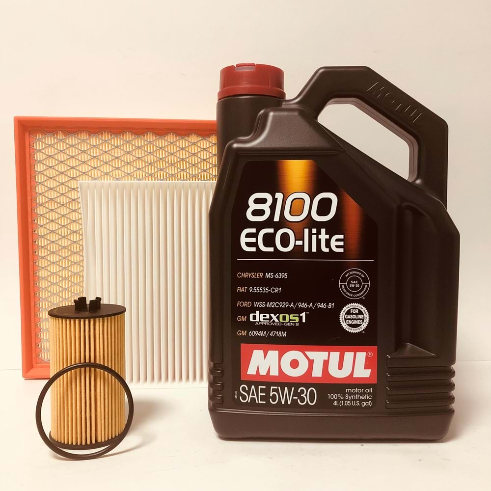 OPEL Astra J 1.4 2010 - 2019 Arası Benzinli Bakım Set Motul 5W30 Yağ Motocar Filtre