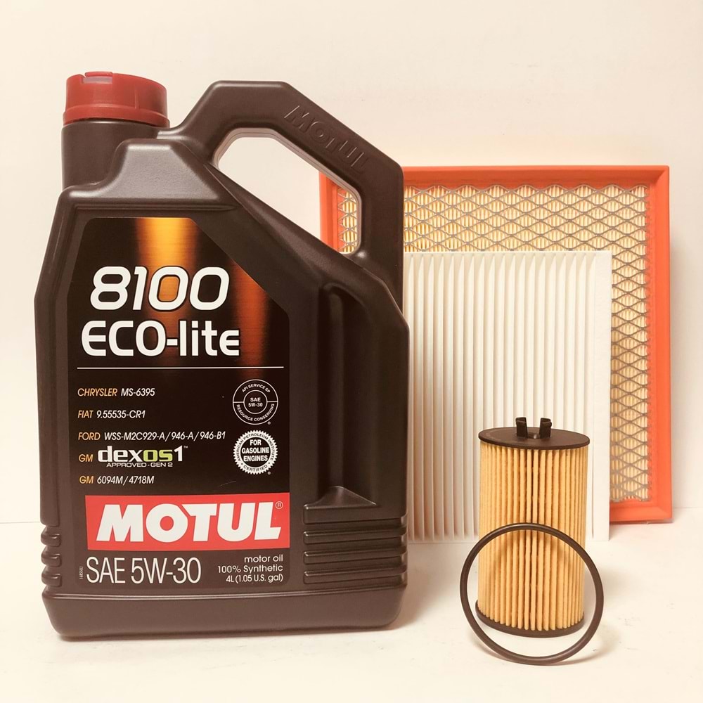 OPEL Astra J 1.4 2010 - 2019 Arası Benzinli Bakım Set Motul 5W30 Yağ Wunder Filtre