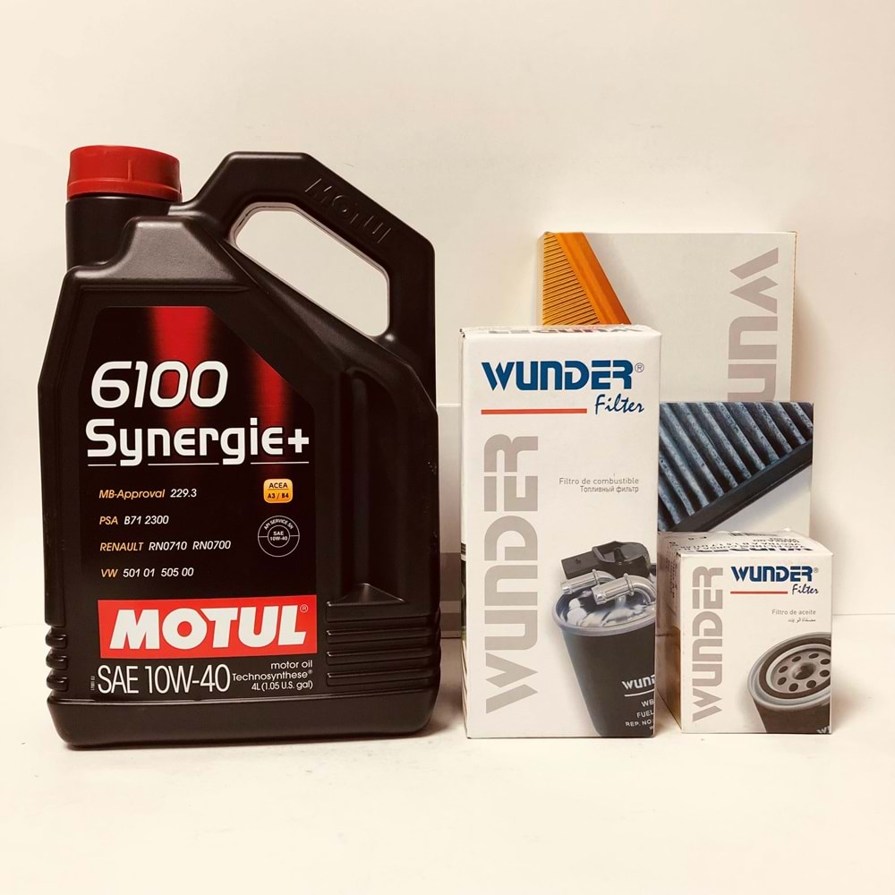 OPEL Corsa B 1.5 1.7 1993 -2002 Arası Dizel Bakım Set Motul 10W40 Yağ Wunder Filtre