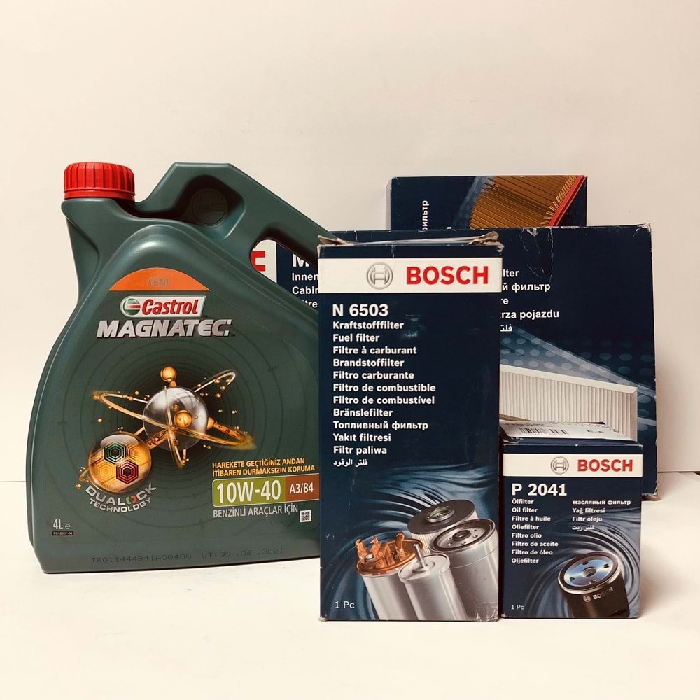 OPEL Corsa B 1.5 1.7 1993 -2002 Arası Dizel Bakım Set Castroll 10W40 Yağ Bosch Filtre