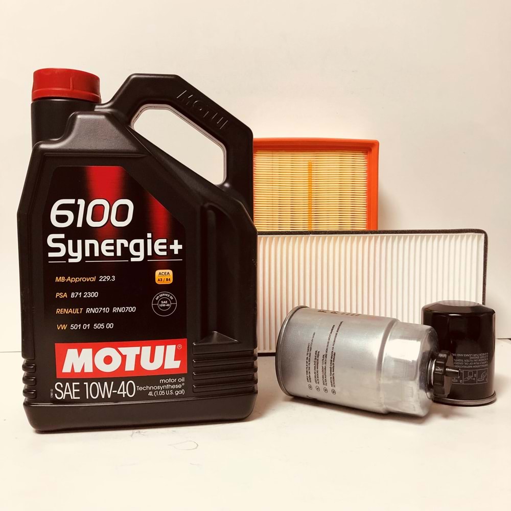 OPEL Corsa C 1.2 1.4 2001 -2006 Arası Benzinli Bakım Set Motul 10W40 Yağ Wunder Filtre