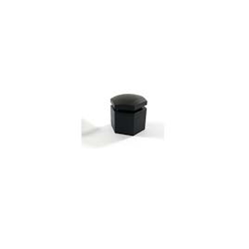 BİJON KAPAĞI 22X21MM (SİYAH KISA GENİŞ PARLAK ) -TAP-