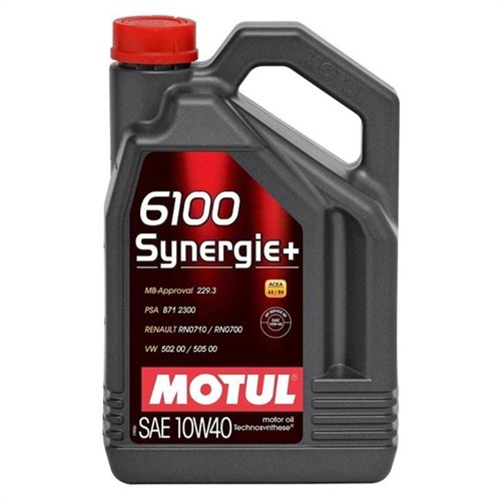 MOTOR YAĞI MOTUL 10W40 6100 SYNERGİE+ 10W40 4 L -MOTUL-