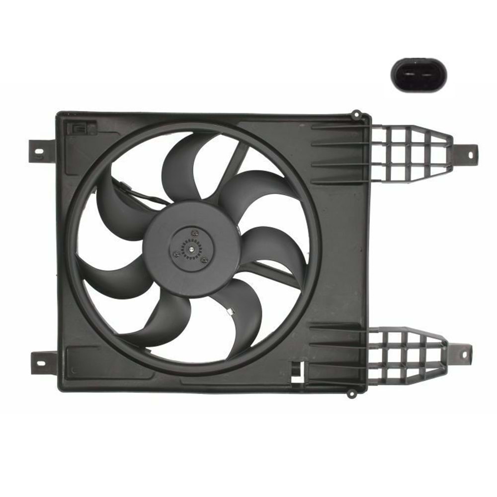 RADYATÖR FAN MOTOR VE DAVLUMBAZI KOMPLE AVEO 2 FİŞLİ -VEKA-