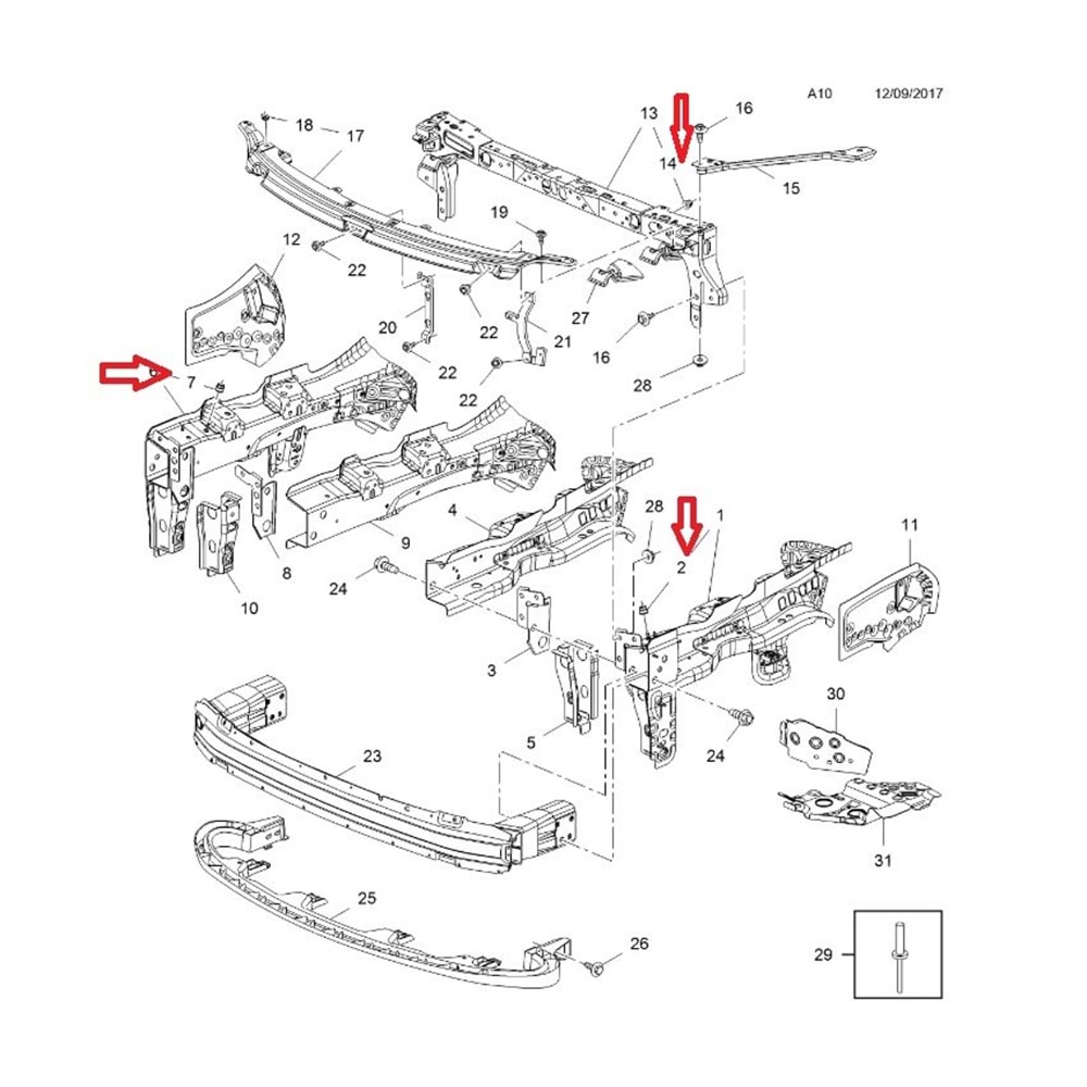 SOMUN M6 ŞASİ BOYUNA TAŞIYICI ÖN SOL ASTRA K -GM- ( A10-2-7-14 ) SOMUN M6 ŞASİ BOYUNA TAŞIYICI ÖN SOL ASTRA K -GM- ( A10-2-7-14 )