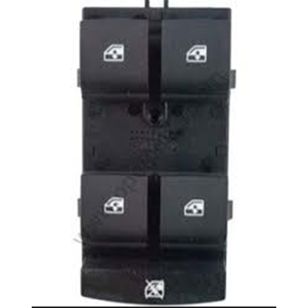 CAM AÇMA DÜĞMESİ AVEO T300 ÖN SAĞ TEKLİ SİYAH 12- -GM-