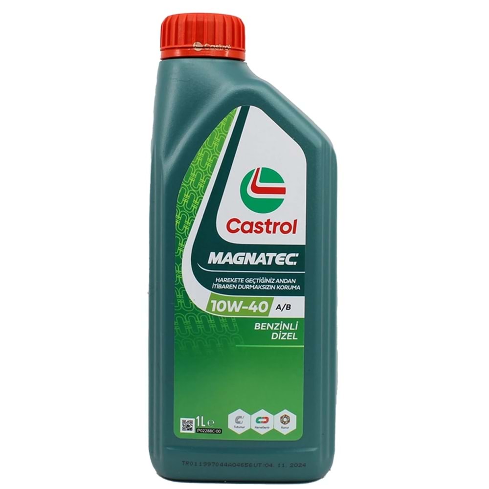 MOTOR YAĞI CASTROL 10W40 CASTROL MAGNATEC 10W 40 1LT -CASTROL-