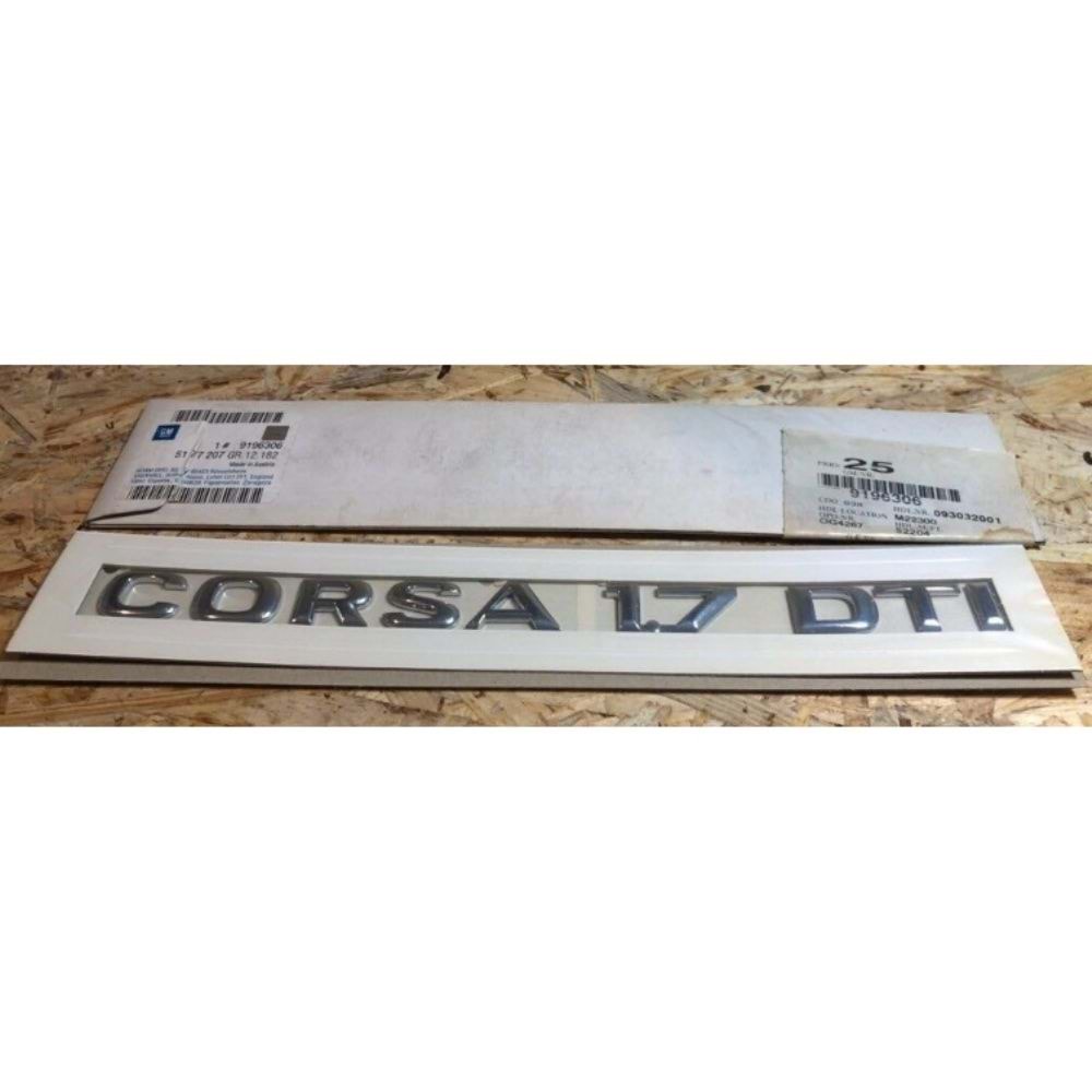 YAZI CORSA 1.7 OPEL-CORSA -ORPA-