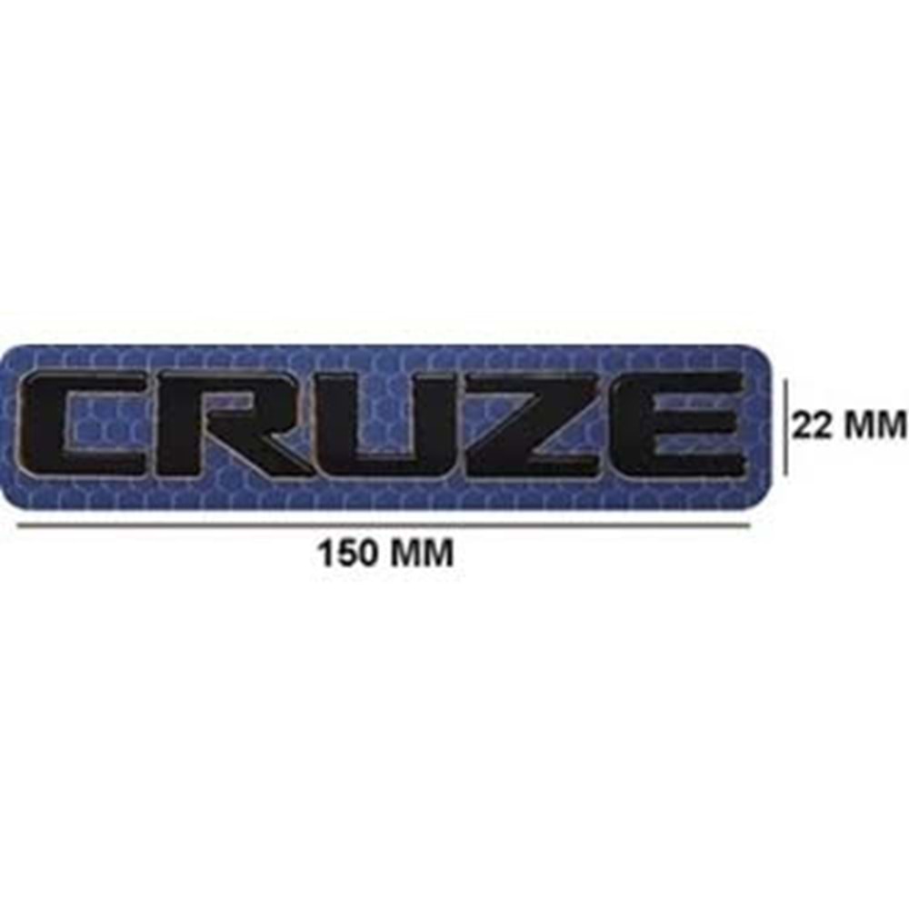 YAZI CRUZE SİYAH (BÜYÜK) CHEVROLET -ORPA-