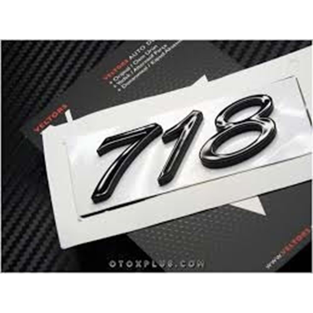 YAZI 718 (SİYAH) PORSCHE -ORPA-