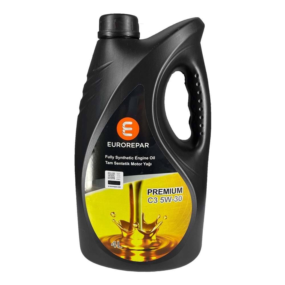 MOTOR YAĞI EUROREPAR 5W30 PREMIUM C3 4 LT -EUROREPAR-