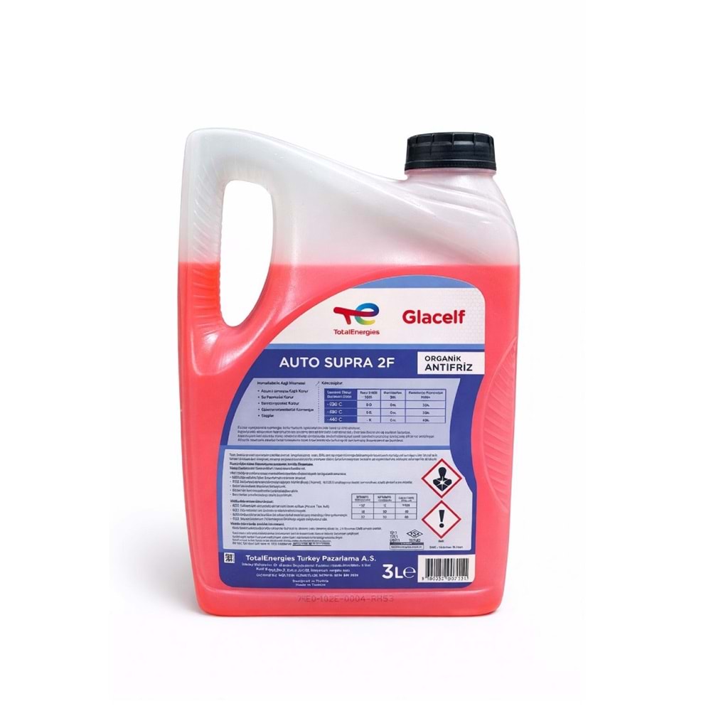 ANTİFRİZ 3LT KIRMIZI ORGANIK AUTO SUPRA 5B3L -TOTAL-