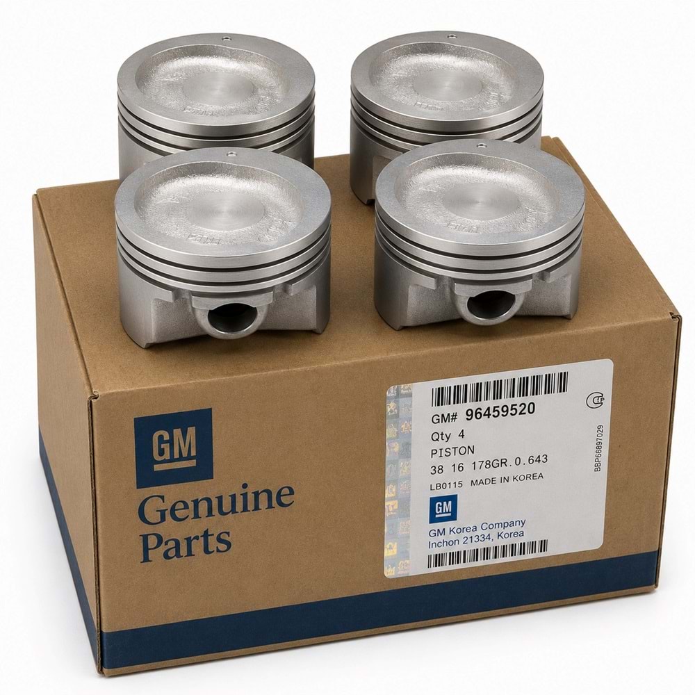 GM 96459520 | Piston Takım Standart Chevrolet Aveo 1.4 8 Valf Orijinal