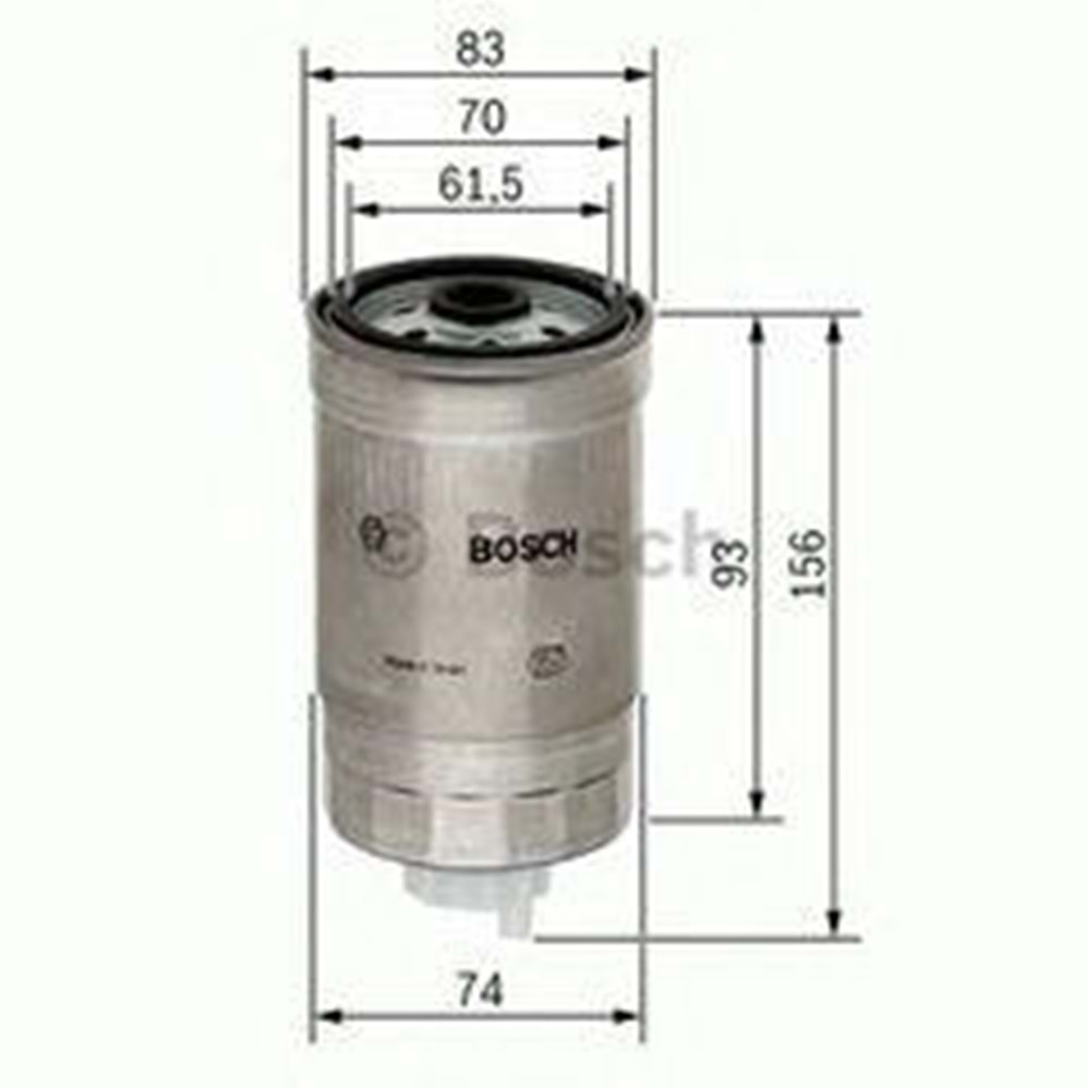 YAKIT FİLTRESİ MAZOT ASTRA F VECTRA A CORSA B 1.5 1.7D -BOSCH-