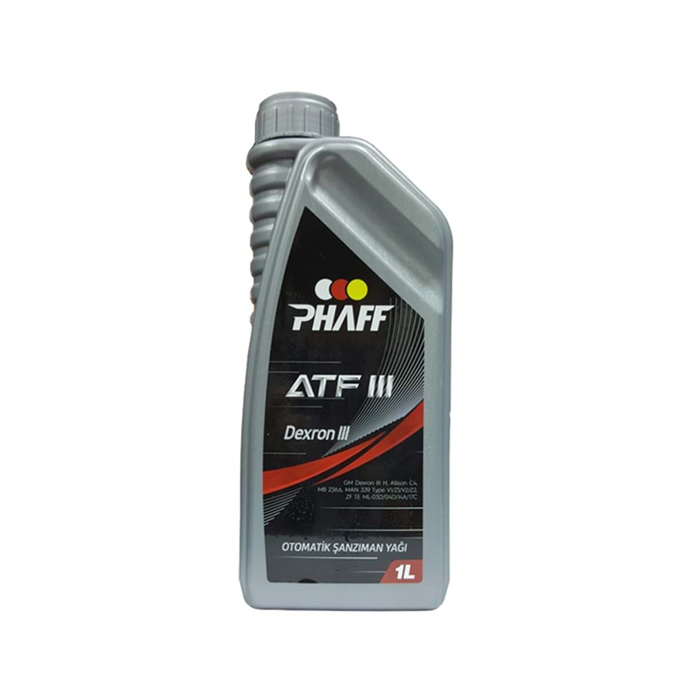 DİREKSİYON HİDROLİĞİ (ŞANZIMAN YAĞI) ATF III 1LT -PHAFF-