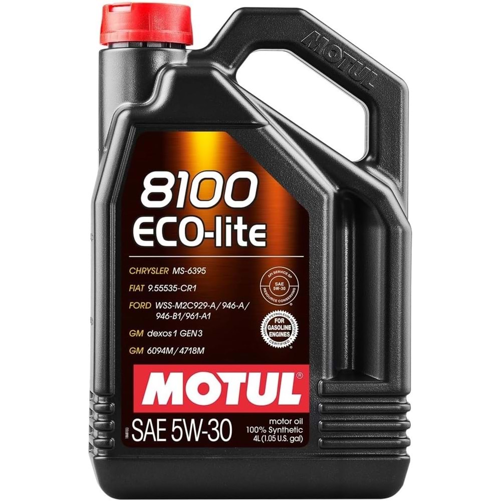 MOTOR YAĞI MOTUL 5W30 8100 ECO-LİTE DEXOS 1 4 LT -MOTUL-