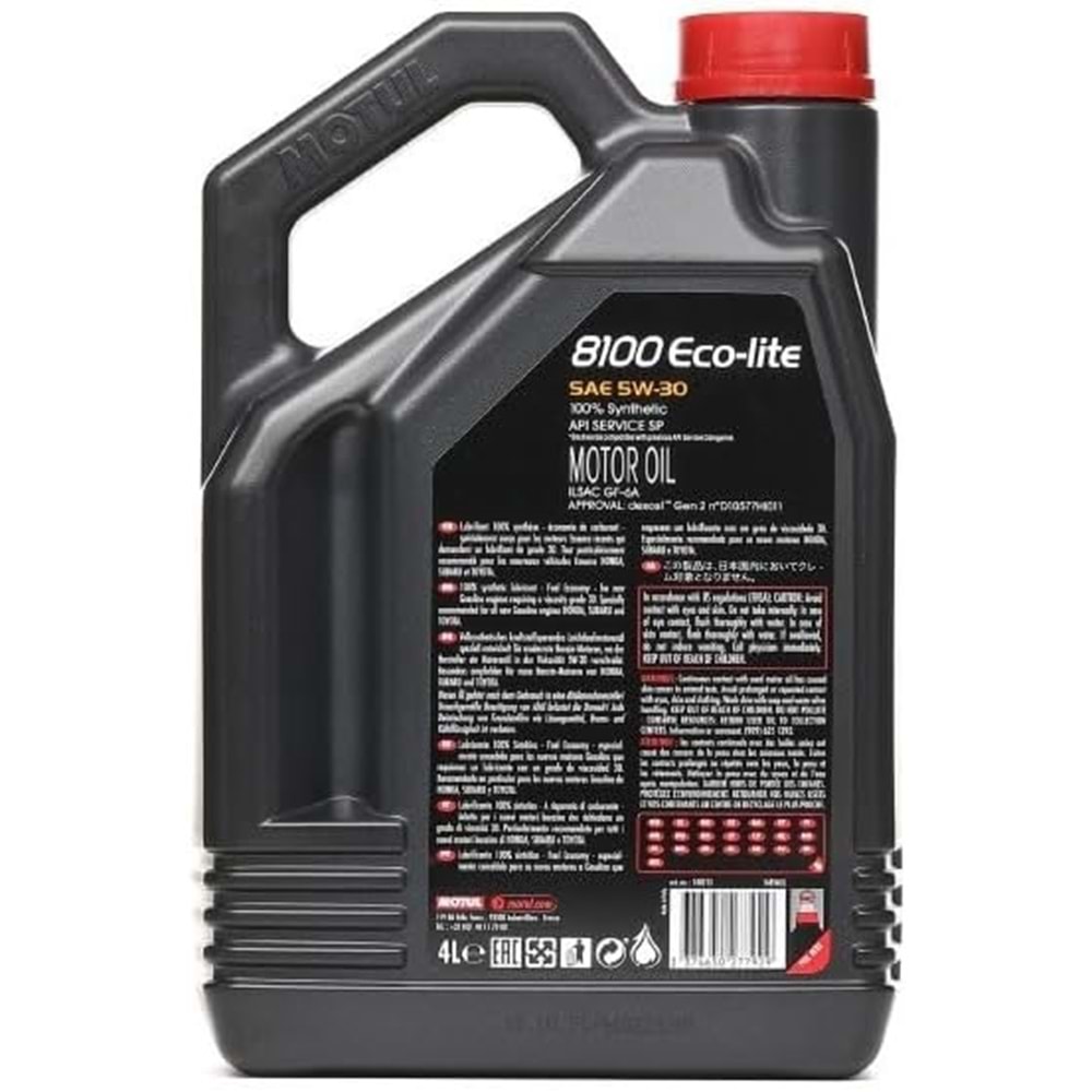 MOTOR YAĞI MOTUL 5W30 8100 ECO-LİTE DEXOS 1 4 LT -MOTUL-