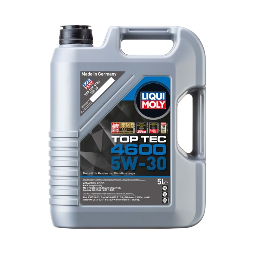 MOTOR YAĞI LIQUIMOLY 5W30 TOP TECH 4600 DEXOS II 5 LT -LIQUIMOLY-