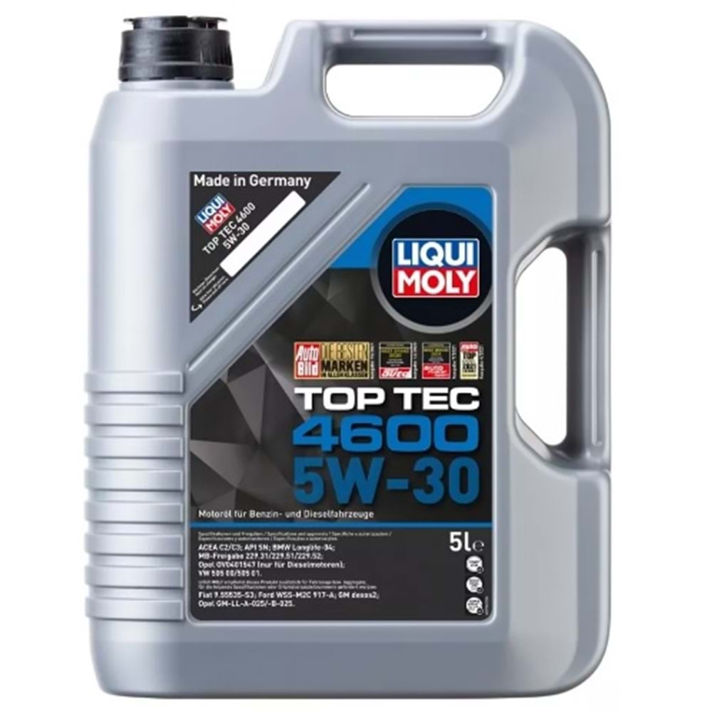 MOTOR YAĞI LIQUIMOLY 5W30 TOP TECH 4600 DEXOS II 5 LT -LIQUIMOLY-