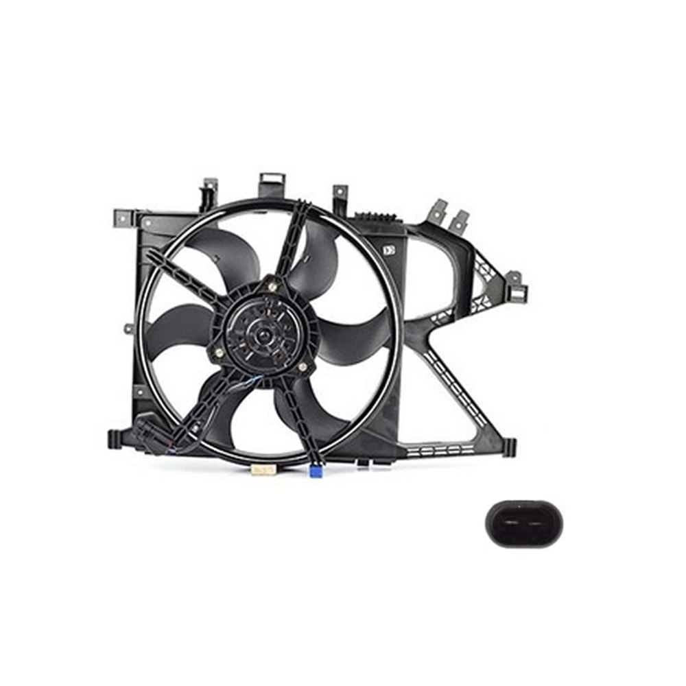 RADYATÖR FAN MOTOR VE DAVLUMBAZI KOMPLE CORSA C 1.4 2 FİŞLİ -KALE-