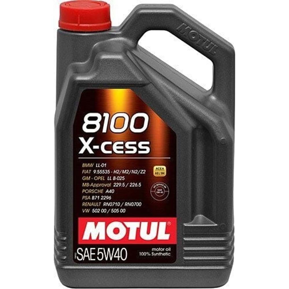 MOTOR YAĞI MOTUL 5W40 8100 X-CESS 5LT -MOTUL-
