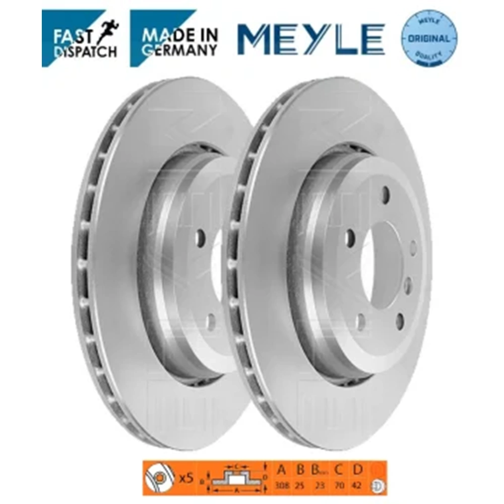 FREN DİSKİ ASTRA G H ZAFİRA B 1.6 1.7 2.0 308mm ( ÖN ) 98- -MEYLE-