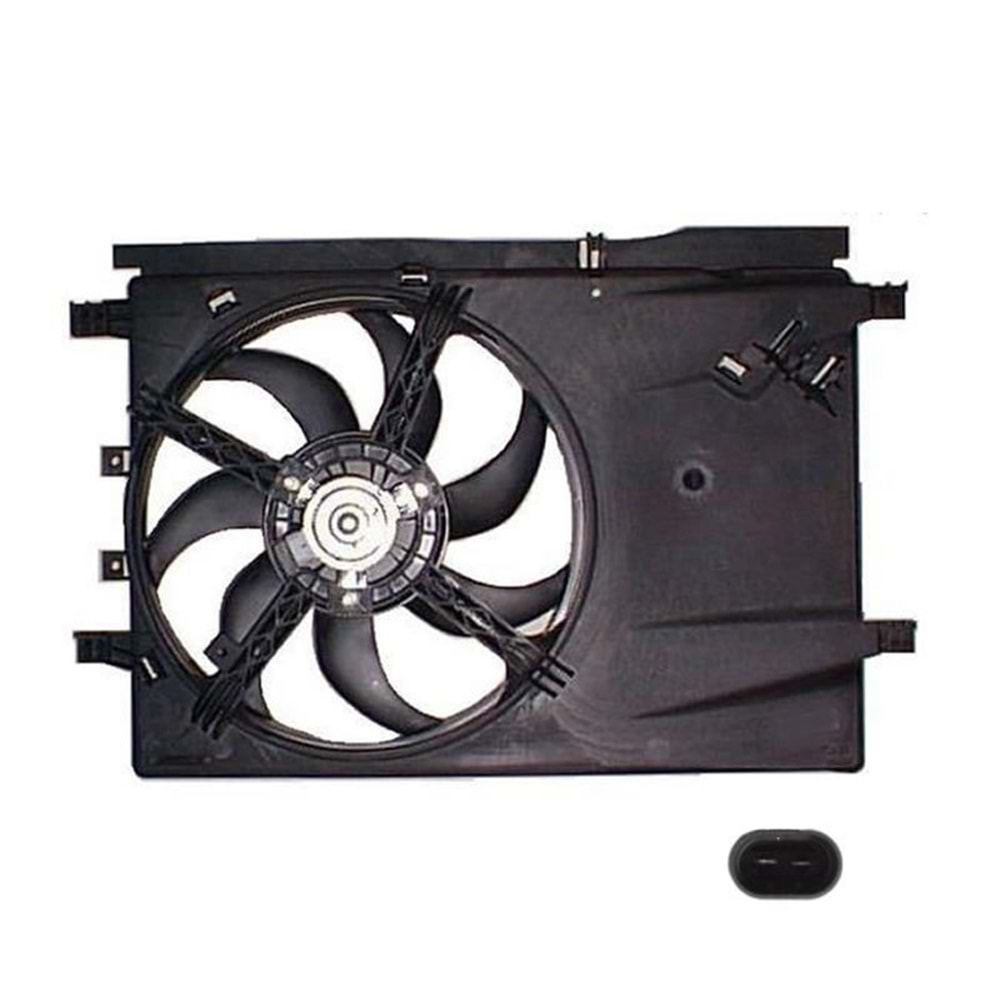 RADYATÖR FAN MOTOR VE DAVLUMBAZI KOMPLE CORSA D 1.2 1.4 2 FİŞLİ -SEGER-