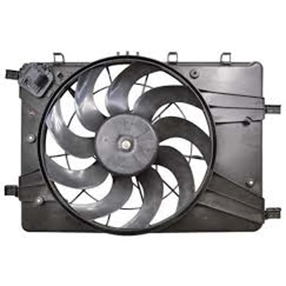 RADYATÖR FAN MOTOR VE DAVLUMBAZI KOMPLE CRUZE A14NET 4 FİŞLİ -WISCO-