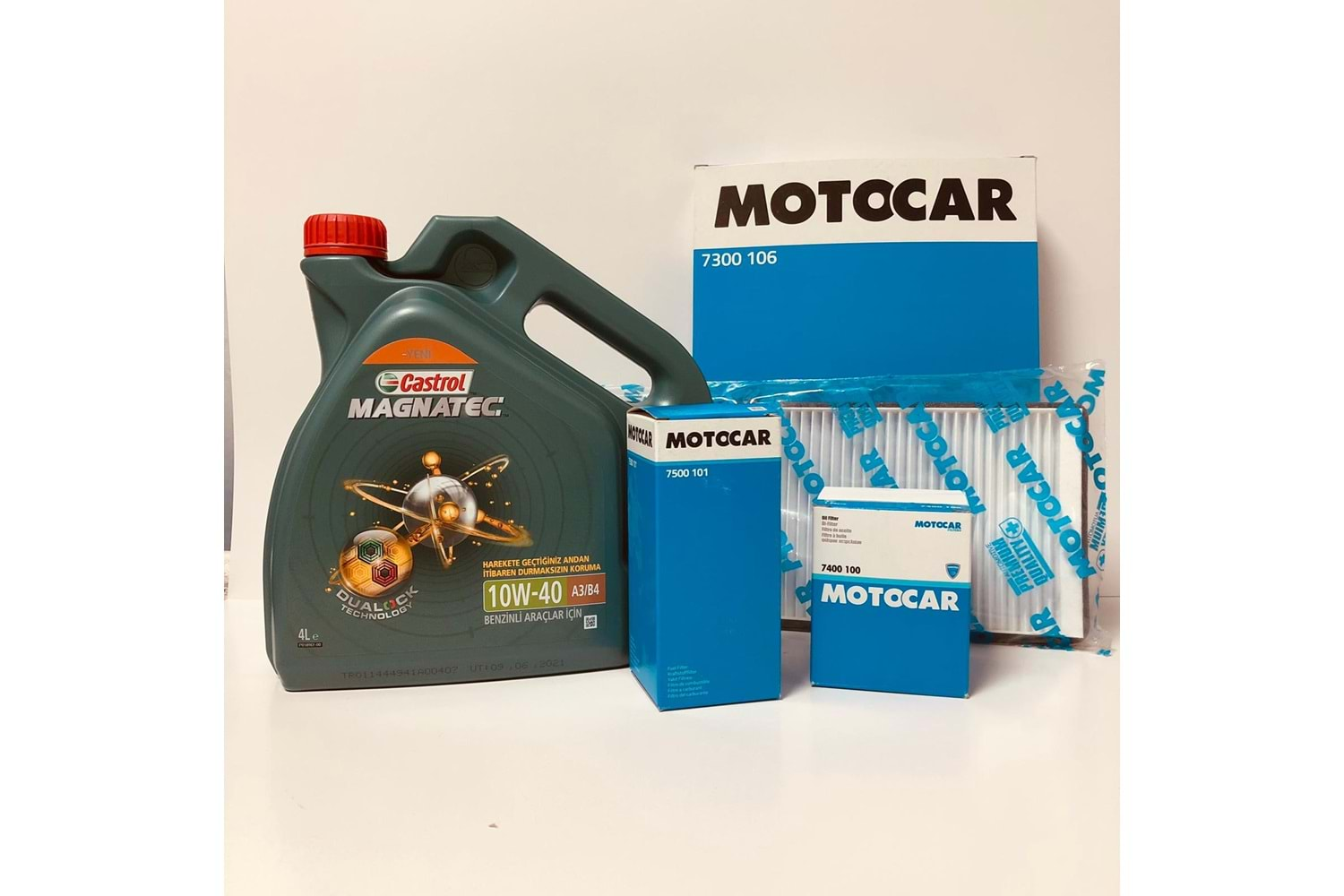 OPEL Astra F 1.6 1992 - 1998 Arası Benzinli Bakım Set Castrol 10W40 Yağ Motocar Filtre