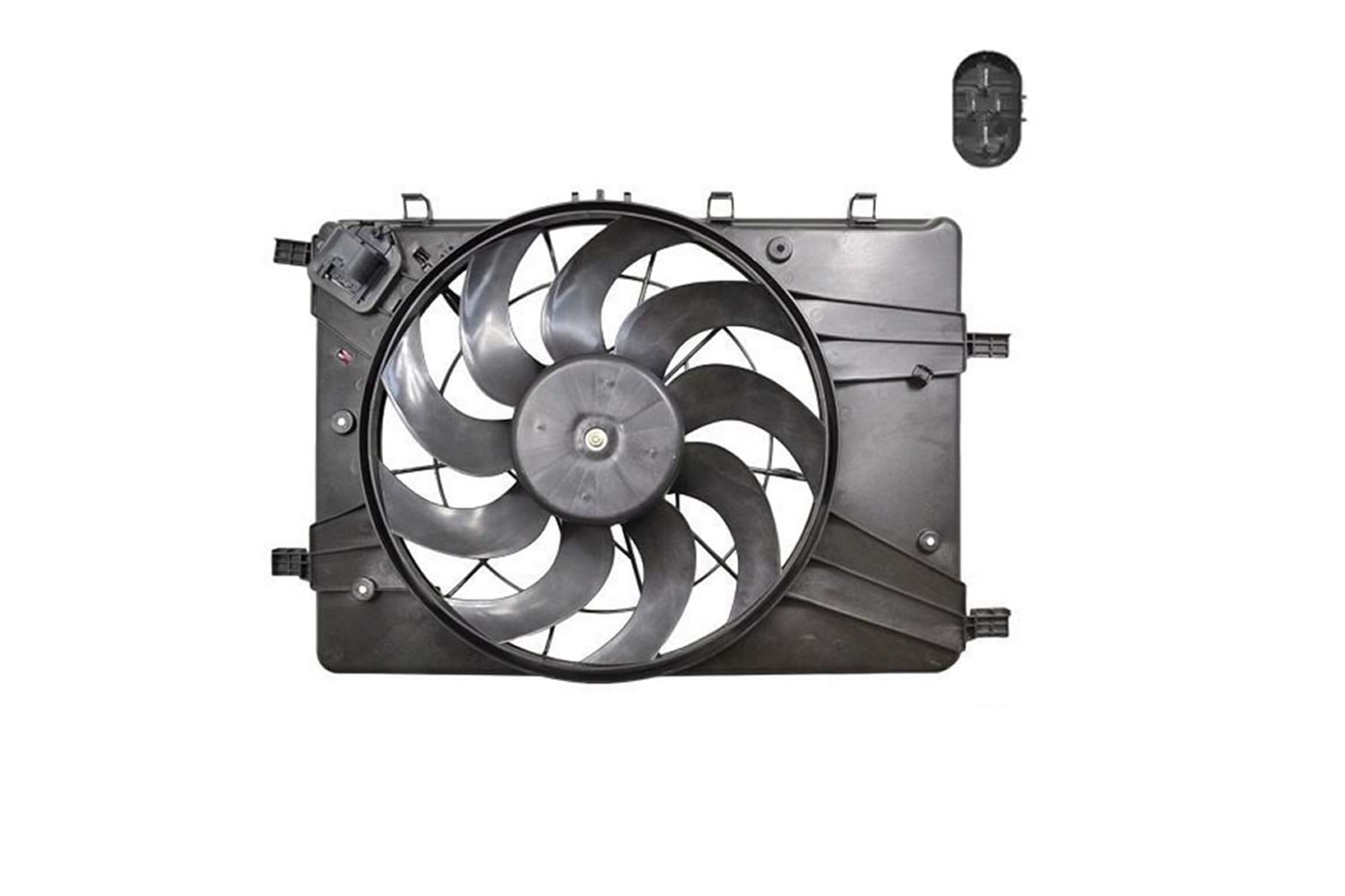 RADYATÖR FAN MOTOR VE DAVLUMBAZI KOMPLE ASTRA J CRUZE 4 FİŞLİ REZİDANSLI -TAP-