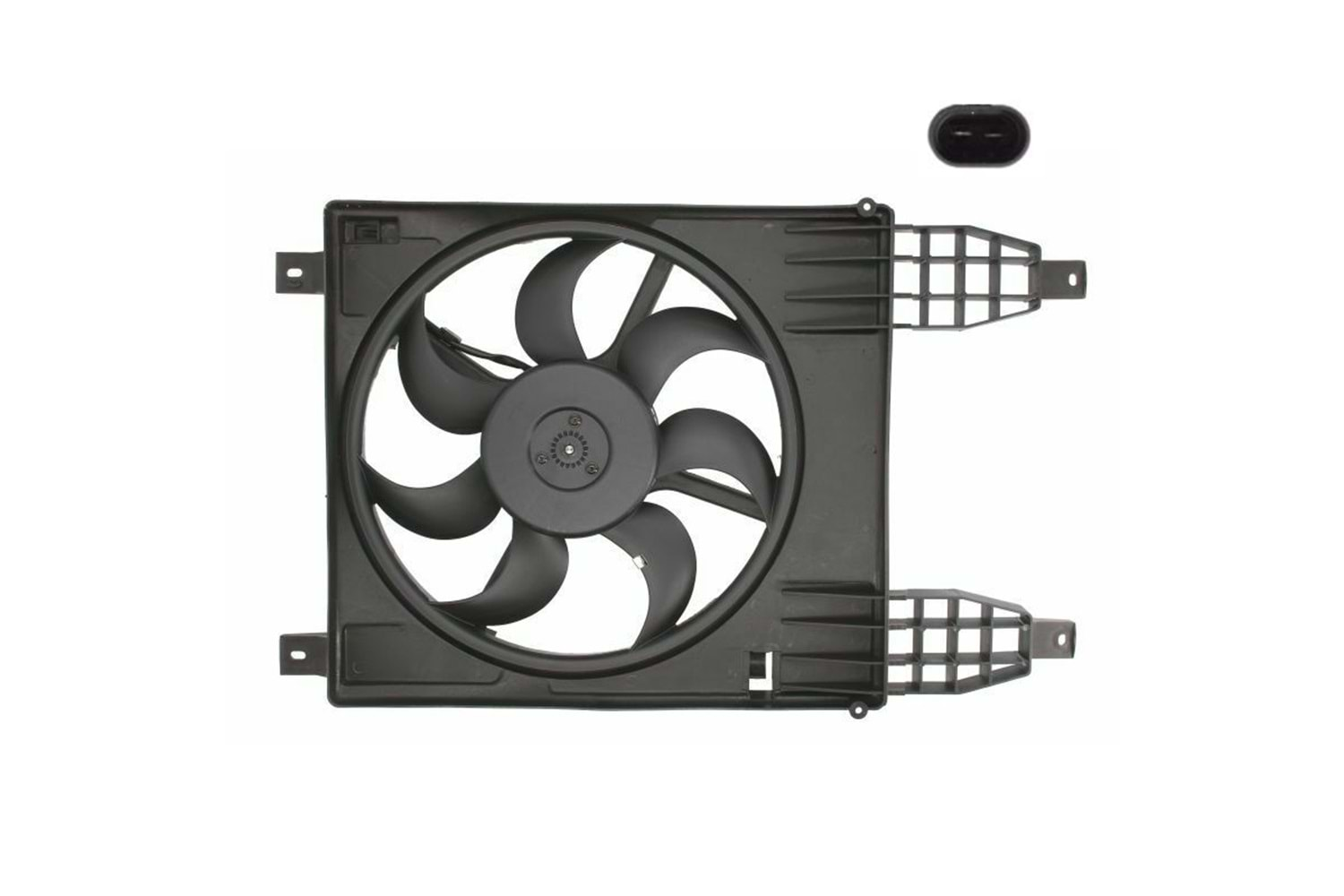 RADYATÖR FAN MOTOR VE DAVLUMBAZI KOMPLE AVEO 2 FİŞLİ -VEKA-