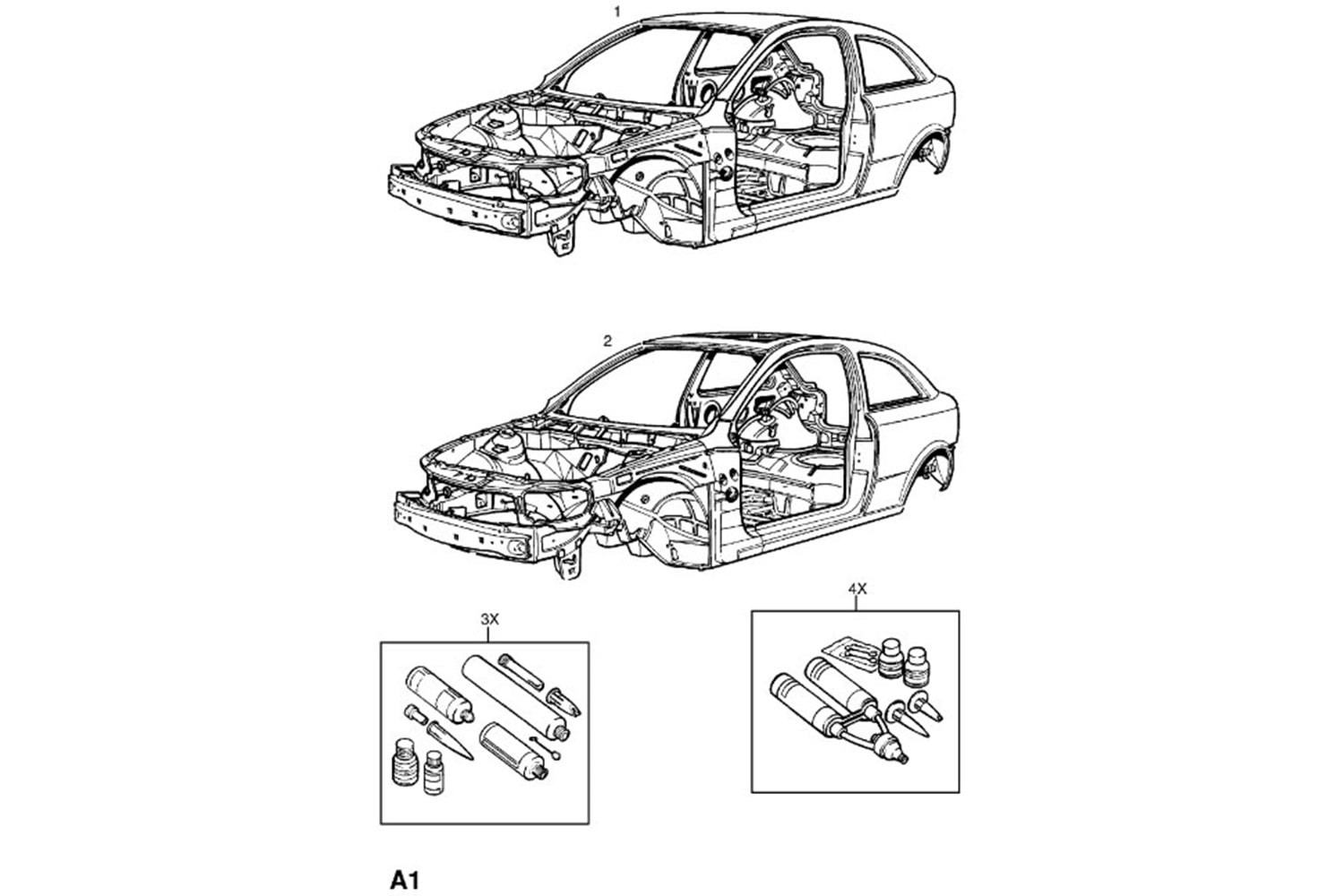 ASTRA G (KAPORTA KAROSERİ HAM A-1)