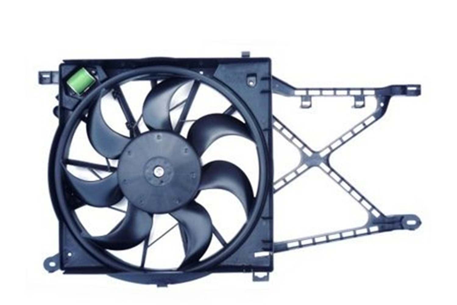 RADYATÖR FAN MOTOR VE DAVLUMBAZI KOMPLE ASTRA H Z13DTH 4 FİŞLİ REZİSTANSLI -WISCO-