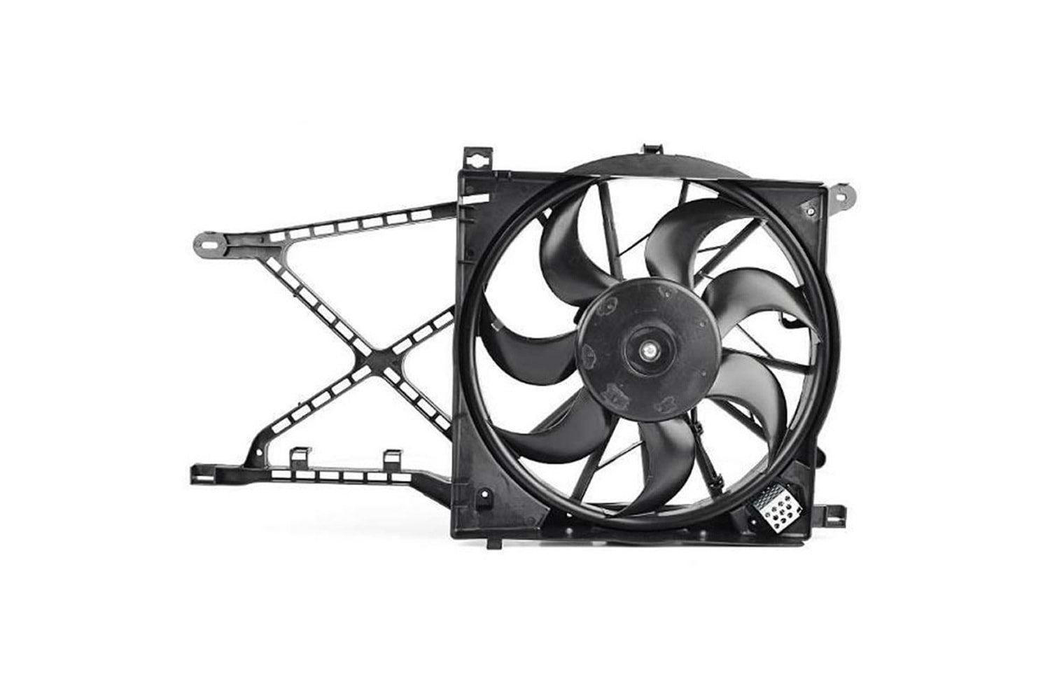 RADYATÖR FAN MOTOR VE DAVLUMBAZI KOMPLE ASTRA H Z13DTH 3 FİŞLİ REZİSTANSLI -WAXELL-