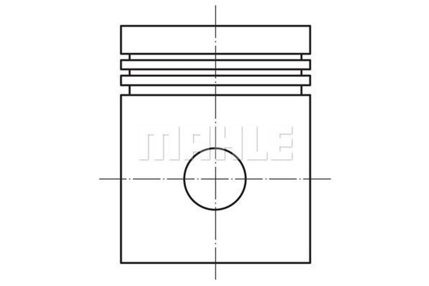 PİSTON SEKMAN OPEL X18XE X18XE1 X18XEL 80.50 MM STD -MAHLE-