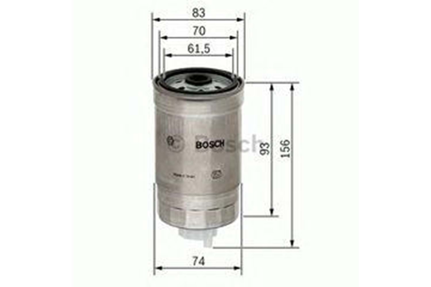 YAKIT FİLTRESİ MAZOT ASTRA F VECTRA A CORSA B 1.5 1.7D -BOSCH-