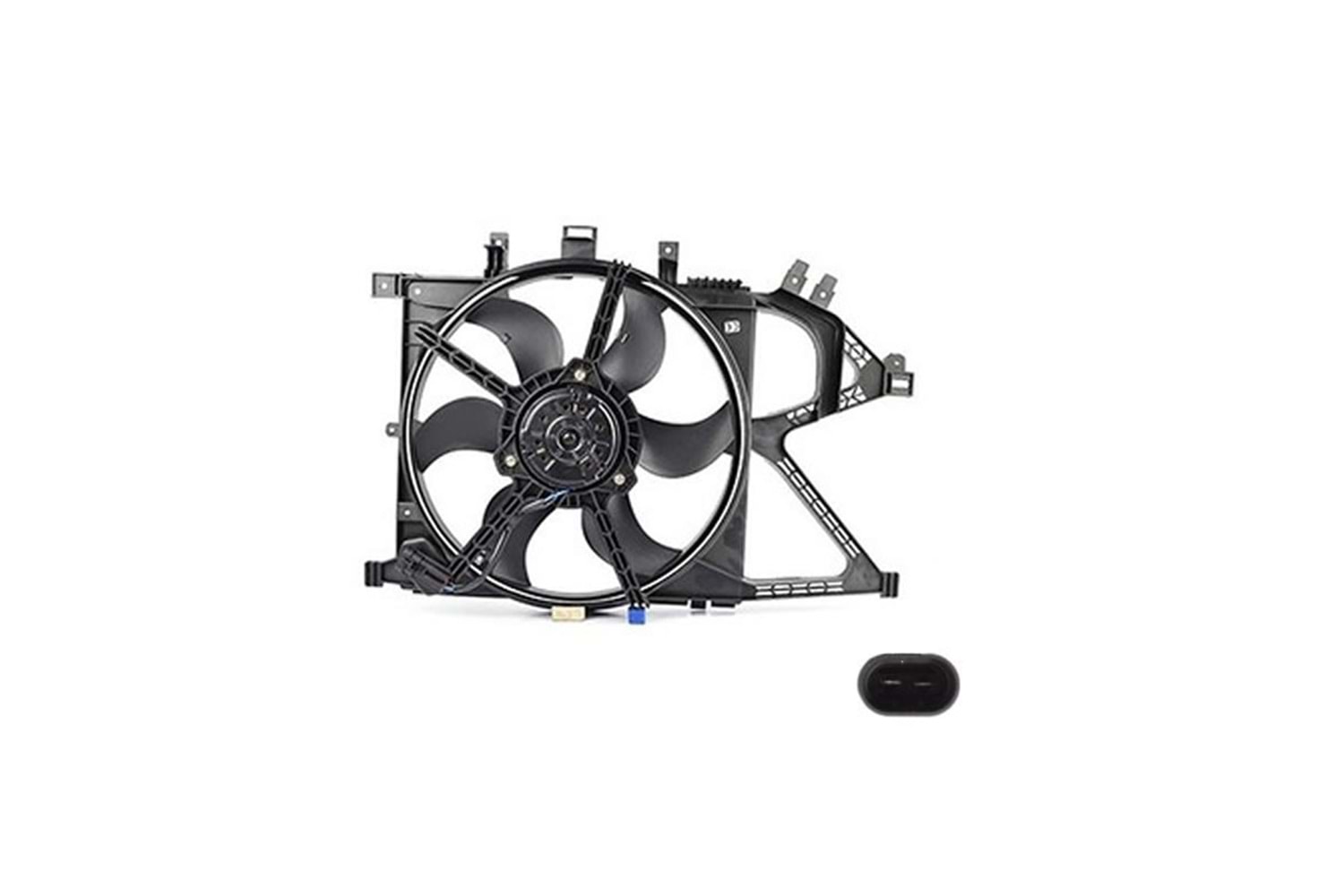 RADYATÖR FAN MOTOR VE DAVLUMBAZI KOMPLE CORSA C 1.4 2 FİŞLİ -KALE-