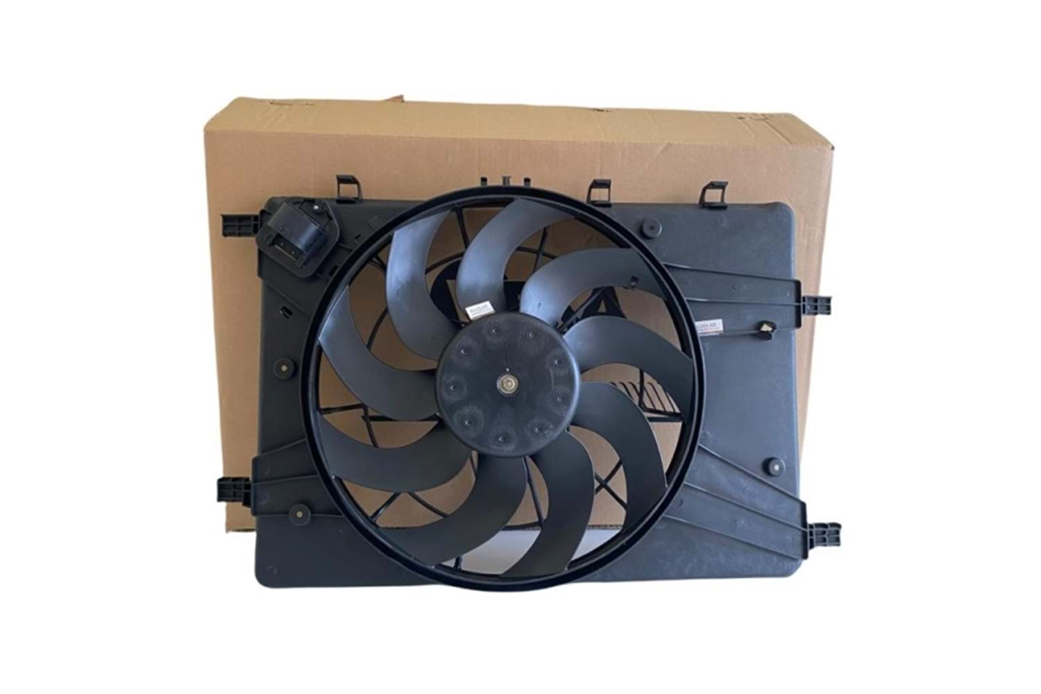 RADYATÖR FAN MOTOR VE DAVLUMBAZI KOMPLE MOKKA 4 FİŞ -WISCO-